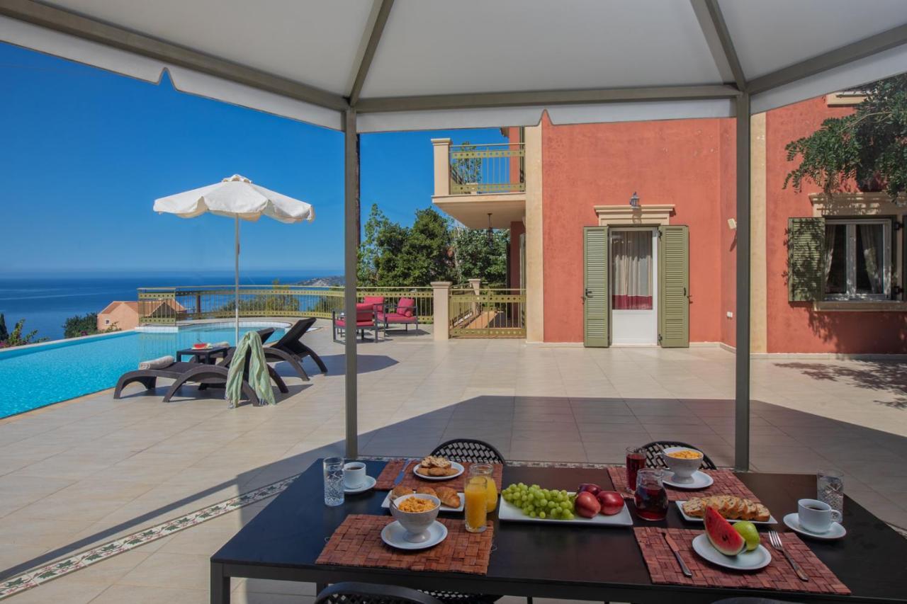 Lourdas Beach View Villa Vlachata 外观 照片