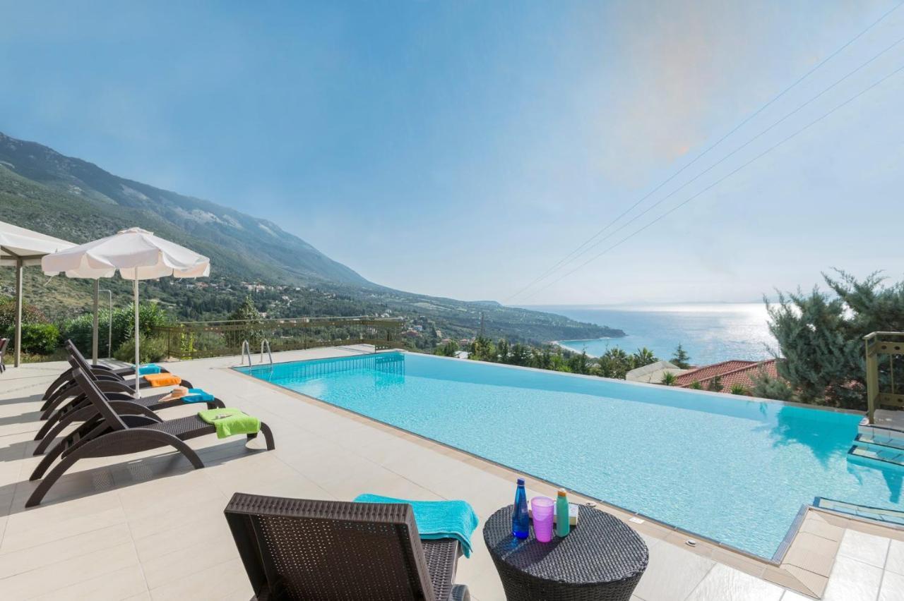 Lourdas Beach View Villa Vlachata 外观 照片